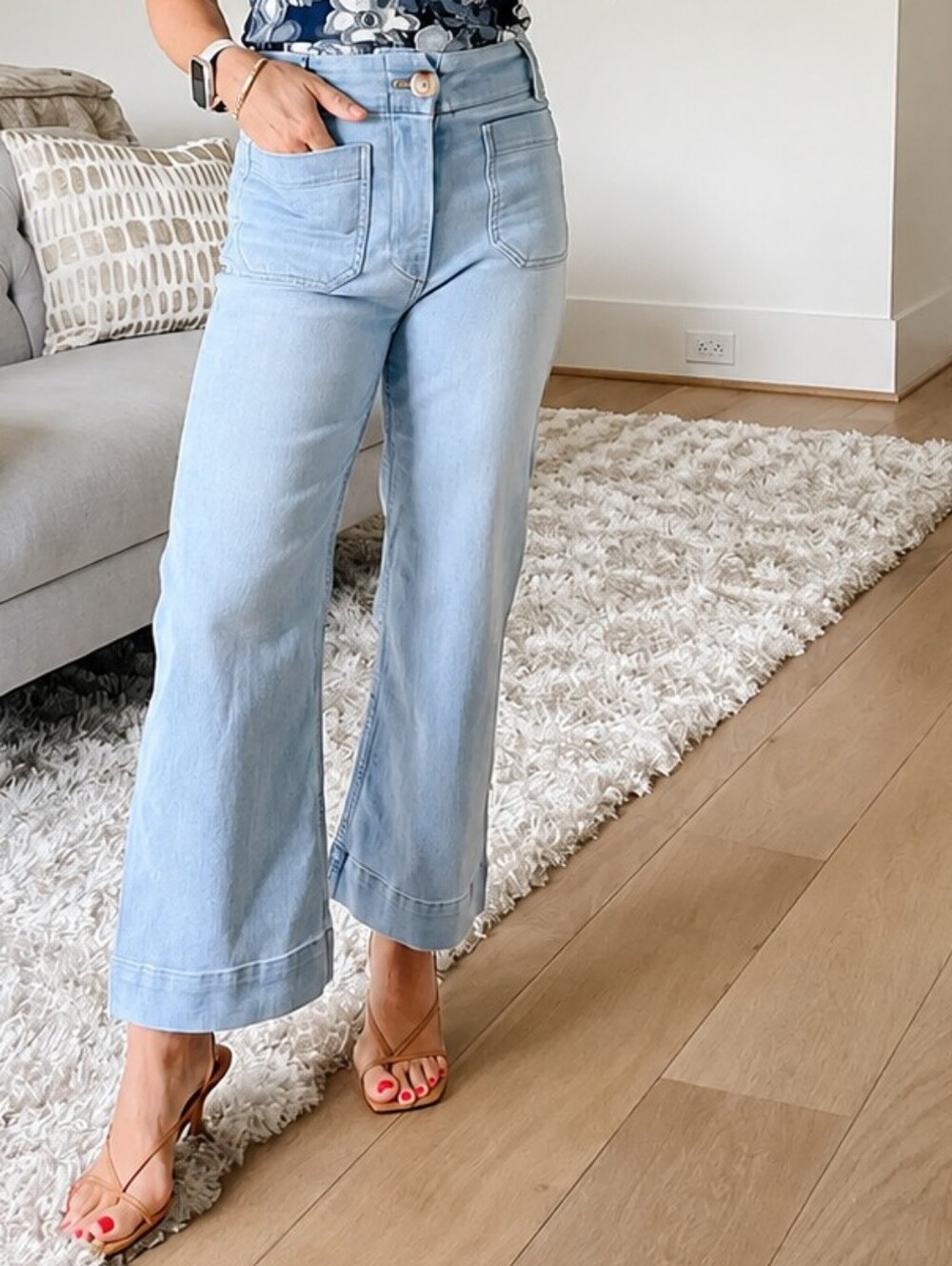 DEFECT Maeve The Denim Colette Cropped Wide-Leg Jeans 26